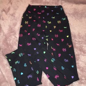 Pink Rainbow Logo Leggings